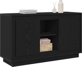 vidaXL Πλαϊνό γραφείο Μαύρη Οξυά 102 x 35 x 60 εκ Επεξεργασμένο Ξύλο