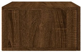 vidaXL Κομοδίνο Επιτοίχιο Καφέ Δρυς 35 x 35 x 20 εκ.