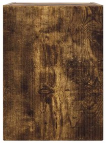 vidaXL Ντουλάπι Τηλεόρασης Τοίχου 2 pcs Καπνιστό Δρύς 30 x 31 x 40 εκ.