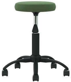 vidaXL 3085741  Σκαμπό μασάζ Βελούδινο Σκούρο Πράσινο
