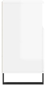 vidaXL Ντουλάπι Γυαλιστερό Λευκό 60x35x70 εκ. από Επεξεργασμένο Ξύλο