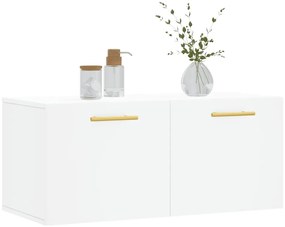 vidaXL Ντουλάπι Τοίχου Λευκό 80 x 36,5 x 35 εκ. από Επεξεργασμένο Ξύλο