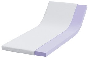 vidaXL Στρώματα Λευκό 70 x 200 cm 100% ύφασμα πολυεστέρα με τζακάρ