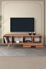Έπιπλο Τηλεόρασης Καρυδί RECLE 130x35x18