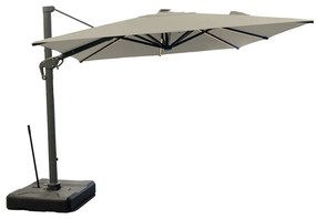 Ομπρέλα Επαγγελματική Γωνιακή Roma/C Deluxe 01-00-2849 Με Φως 3x3x3m Grey-Beige