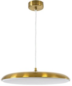 Φωτιστικό Οροφής Baron 60887 Φ40x10cm Led 2880lm 24W Gold Globostar