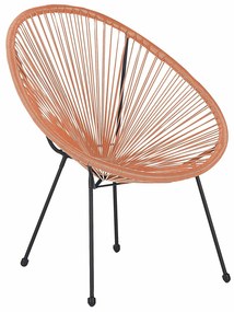 Καρέκλα εξωτερικού χώρου Berwyn 1953, 87x70x90cm, 5 kg, Πορτοκαλί, Πλαστικό ψάθινο | Epipla1.gr