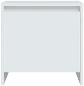 vidaXL Κομοδίνα 2 Τεμ. Λευκά 45x34x44,5 εκ. από Επεξεργασμένο Ξύλο