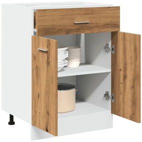 vidaXL Έπιπλο Με Συρτάρι Lyon Artisan Δρυς 60x46x81,5εκ. Επεξεργ. Ξύλο