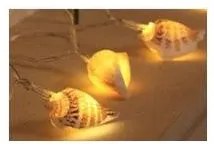 Λαμπάκια Σειρά 10 LED Διάφανο 10 Κοχύλια 1,5m 27-00445 Panagoulas-27-00445-Διάφανο 27-00445