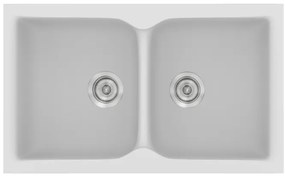 Sanitec Classic 340 White Ένθετος Νεροχύτης 80cm