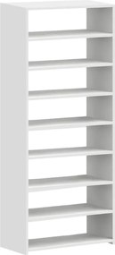 Παπουτσοθήκη Goya Megapap χρώμα λευκό 70x30x160εκ.