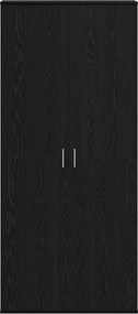 vidaXL Ψηλή Ντουλάπα 80 x 35 x 180 εκ Επεξεργασμένο Ξύλο Μαύρη δρυς