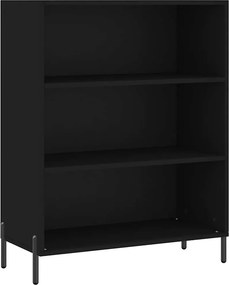 vidaXL Ντουλάπι Μαύρο 69,5x32,5x180 εκ. Επεξεργασμένο Ξύλο