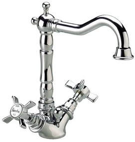 Μπαταρία νιπτήρος Bugnatese Princeton-Ασημί