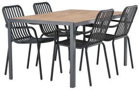 Σετ Τραπέζι και καρέκλες Dallas 3620, Polyξύλο, Μέταλλο | Epipla1.gr