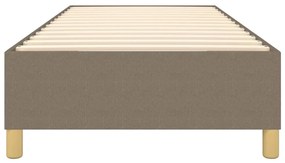 vidaXL Σκελετός Κρεβατιού Χωρίς Στρώμα Taupe 90x200 εκ. Υφασμάτινο