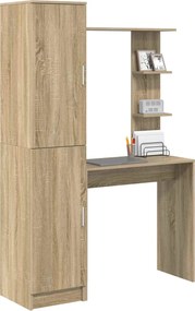 vidaXL Γραφείο 2 pcs Δρύς Sonoma