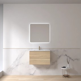 Karag Horizon 80 Oak MDF - Βάση Επίπλου Με Νιπτήρα 81x47