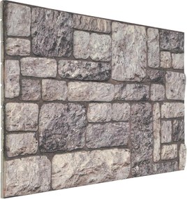vidaXL Πάνελ τοίχου 10 pcs Γκρι και Λευκό 100 x 50 cm Αφρός EPS