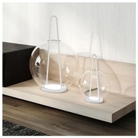 Επιτραπέζιο Φωτιστικό LED 5W Κρύσταλλο Φ20cm Capitan da mar Τ1 Prandina-1D09100113000-Λευκό 1D09100113000