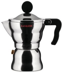 Καφετιέρα Espresso Moka AAM33/1 R 70ml 7x13,8cm (1cups) Silver-Red Alessi Aluminium