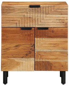 vidaXL Κομοδίνο  50x33x60 εκ Από μασίφ ξύλο ακακίας