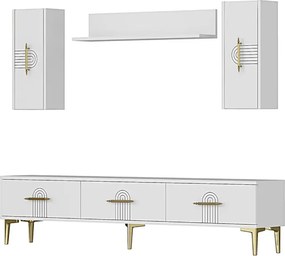 Stewehome Σετ μονάδας τηλεόρασης με ράφι 180x30x41 cm