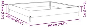 ΖΑΡΝΤΙΝΙΕΡΑ ΥΠΕΡΥΨΩΜΕΝΗ ΑΝΘΡΑΚΙ 100X100X18,5 ΕΚ. ΑΤΣΑΛΙ 851012