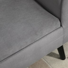 HOMCOM Πάγκος με αποθηκευτικό χώρο και μπράτσα, σκαμπό-κουτί για διάδρομο, υπνοδωμάτιο, σαλόνι, 118 x 42 x 66 εκ., σκούρο γκρι