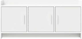 VidaXL Ντουλάπι TV 102 x 33 x 47 εκ Λευκό Επεξεργασμένο Ξύλο