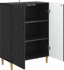 vidaXL Πλαϊνό γραφείο Μαύρο 66 x 34,5 x 90 εκ Επεξεργασμένο Ξύλο