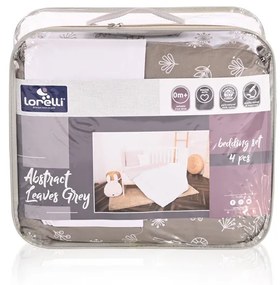 Σετ Προίκας Μωρού κούνιας 4τεμ. 70x140cm  Little Bear Grey  20800025903 Lorelli