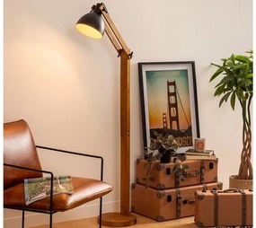 Επιδαπέδιο φωτιστικό Cuba Atmosphera με λαμπτήρα Ε27 και διαστάσεις 52x28x155cm - Black