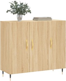 vidaXL Ντουλάπι Sonoma δρυς 90x34x80 εκ. Επεξεργασμένο Ξύλο