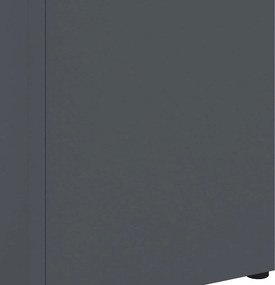 vidaXL Σχέδιο &amp; βάση αποθήκευσης Ανθρακί 15,5 x 15,5 x 49 εκ Ατσάλι