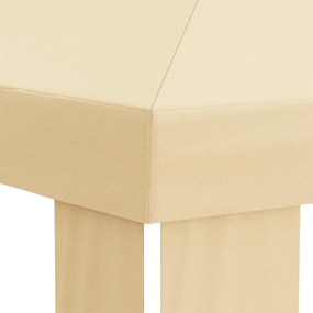 vidaXL Κάλυμμα Γκαζebo 6 x 3 m Κρεμ Πολυεστέρας 190 gsm