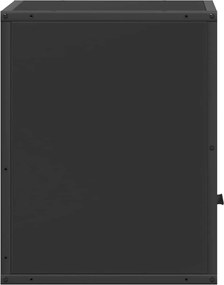 vidaXL Επίτοιχο ντουλάπι κομοδίνου Μαύρο 40x31x39,5 cm