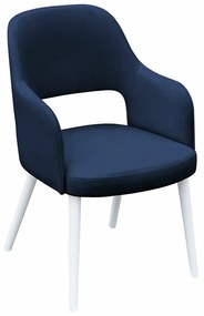 Καρέκλα Sparks 198, Άσπρο, 86x56x49cm, 7 kg, Ταπισερί, Ξύλινα, Μπράτσα, Ξύλο: Οξιά | Epipla1.gr