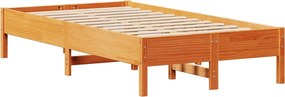 vidaXL Σκελετός Κρεβ. Χωρίς Στρώμα Καφέ Κεριού 75x190 εκ Μασίφ Πεύκο