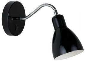 Απλίκα Φωτιστικό Τοίχου E14 15W IP20 Cyclone Nordlux-72991003-Μαύρο 72991003