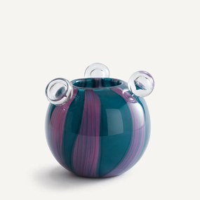 Βάζο από φυσητό γυαλί με 3 φούσκες, ύψος 18 εκ., Celis