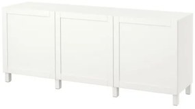 BESTÅ σύνθεση αποθήκευσης με πόρτες, 180x42x74 cm 491.397.41