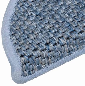 vidaXL Πατάκια Σκάλας Αυτοκόλλητα 30 τεμ. Όψη Σιζάλ Μπλε 56x17x3 εκ.