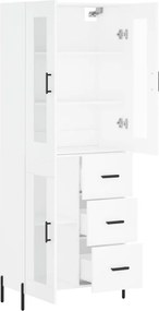 vidaXL Ντουλάπι Λευκό 69,5x34x180 εκ. από Επεξεργασμένο Ξύλο