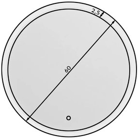 Καθρέπτης Dalia L LED-Διάμετρος: 60 εκ.