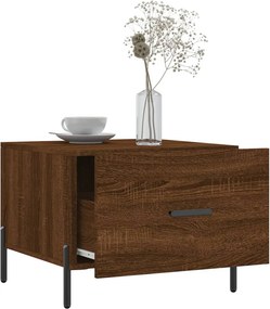 vidaXL Τραπεζάκια Σαλονιού 2 τεμ Brown Oak 50x50x40 εκ Επεξ. Ξύλο