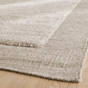 Χειροποίητο τετράγωνο χαλί από μαλλί, EDGI