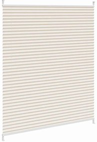 Πλισέ ρόλερ σκίασης 110x100cm Κρεμ