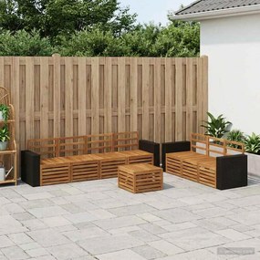 vidaXL Σετ Καναπέ 8 pcs Στερεό Ξύλο Ακακίας